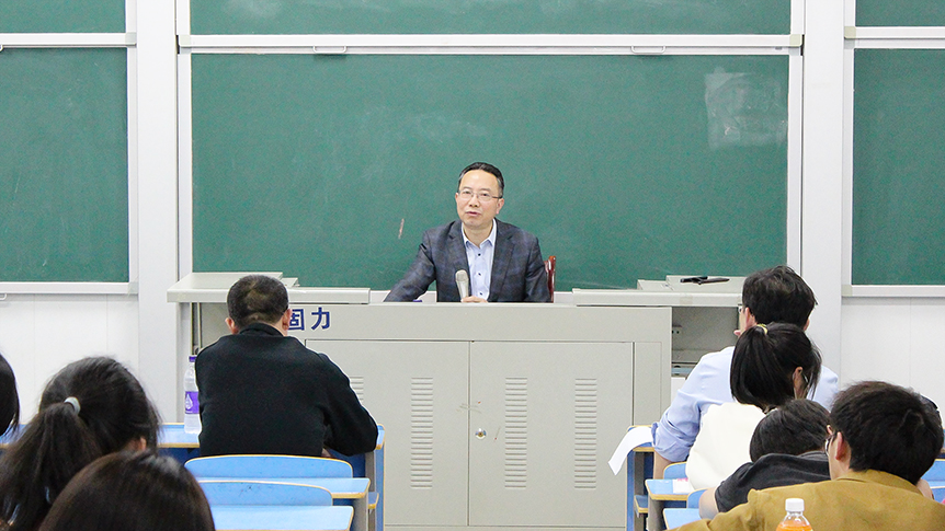 向文江为城乡建设学院师生作形势与政策辅导报告_邵阳头条网