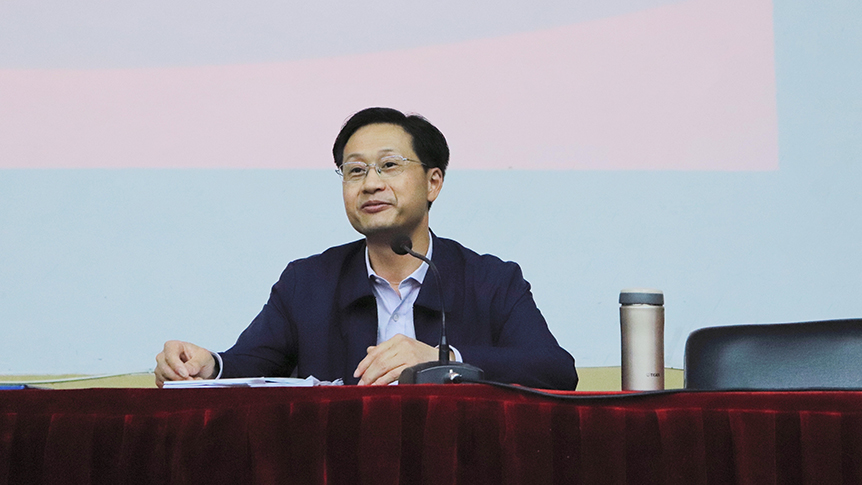 王玉林为外国语学院师生做形势与政策辅导报告_邵阳头条网