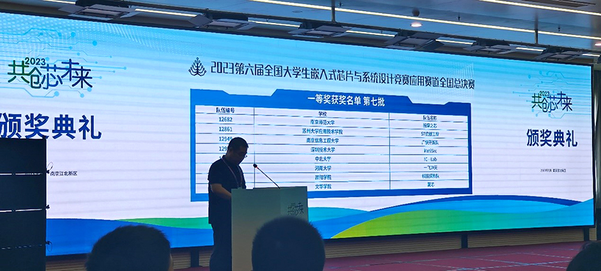 邵阳学院学子在第六届（2023）全国大学生嵌入式芯片与系统设计竞赛全国总决赛获一等奖_邵阳头条网