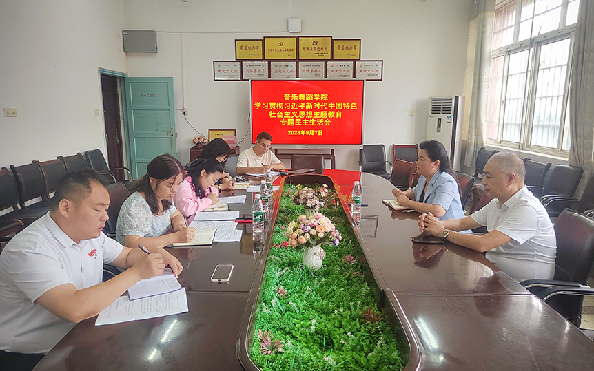 赵敏丽参加并指导音乐舞蹈学院专题民主生活会_邵阳头条网