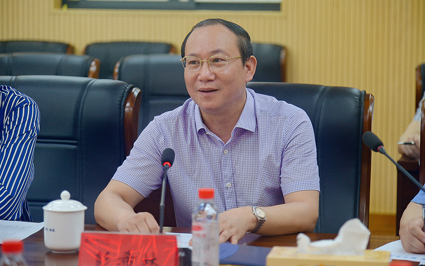 省财政厅副厅长陈博彰来校调研财政财务管理工作